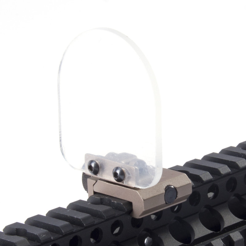 Len Scope Protector Airsoft Lens Sight Cover Shield W/20mm Rail Mounts