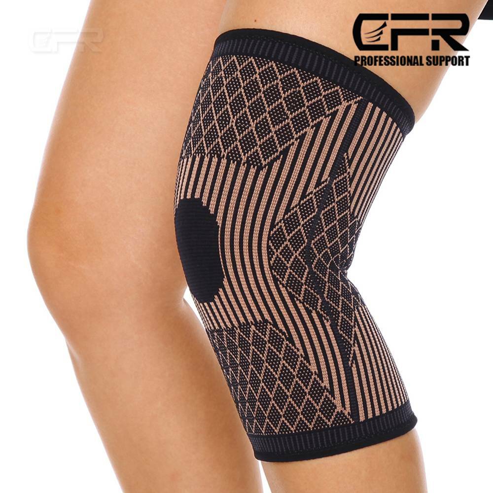 Copper Infused Knee Brace Support Stabilizer Patella Compression Sleeve Wrap Gym