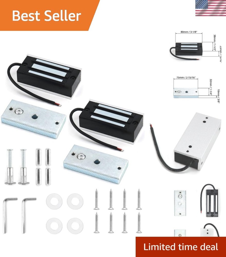 60kg Holding Force Electric Magnetic Door Lock - Efficient App Control, 2 Pack