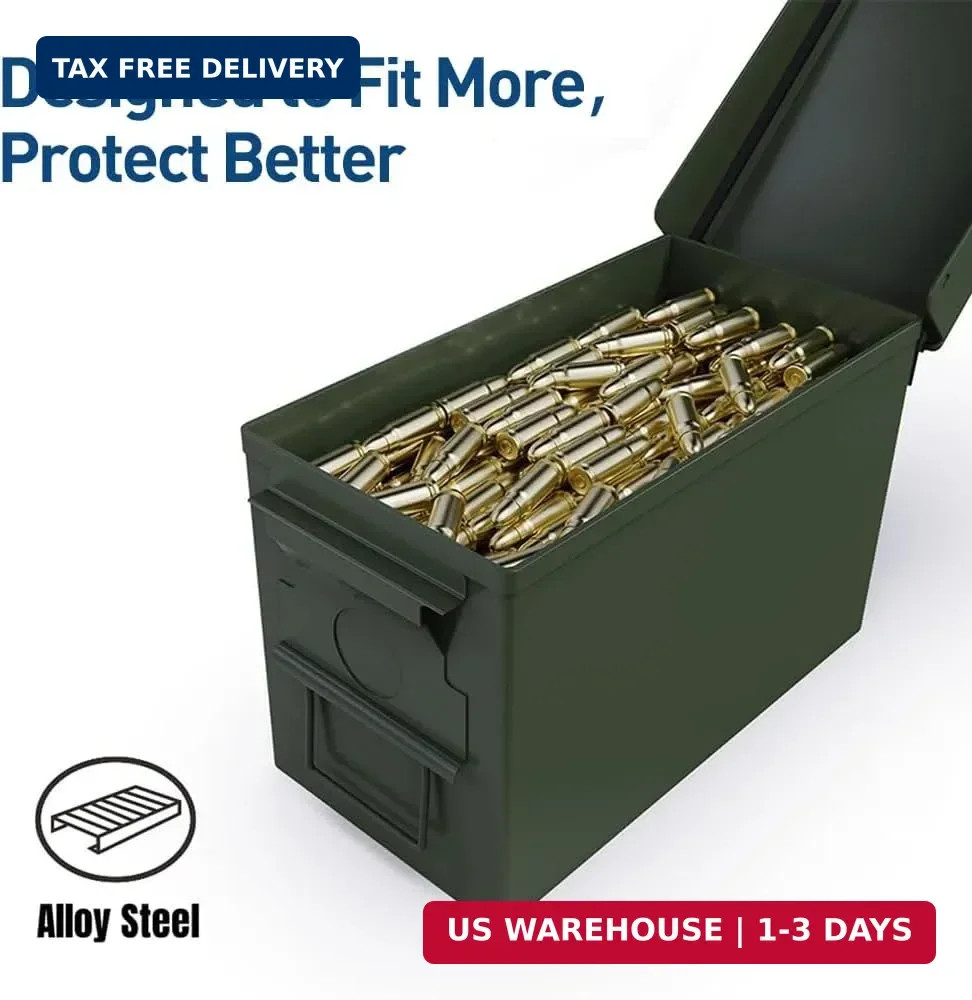 HARDROCK Metal Ammo Can, Ammo Box