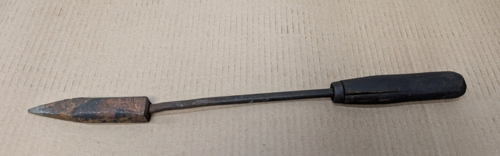 LARGE OLD ANTIQUE COPPER SOLDERING IRON - PLUMBER TINSMITH ROOFER TINKER OLD #4