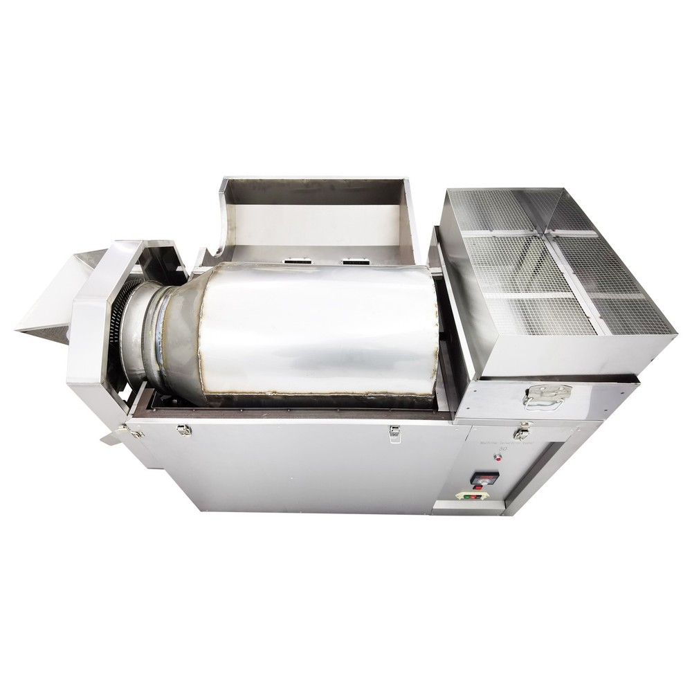 Roller Type Electric Stainless Coffee Roaster Nuts Bean Roasting Machine 220V