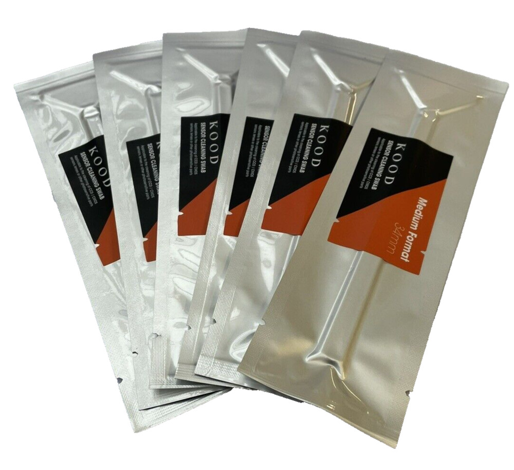 KOOD Medium Format Camera Sensor Pro Cleaning Swabs 34mm Test Pack of Two swabs