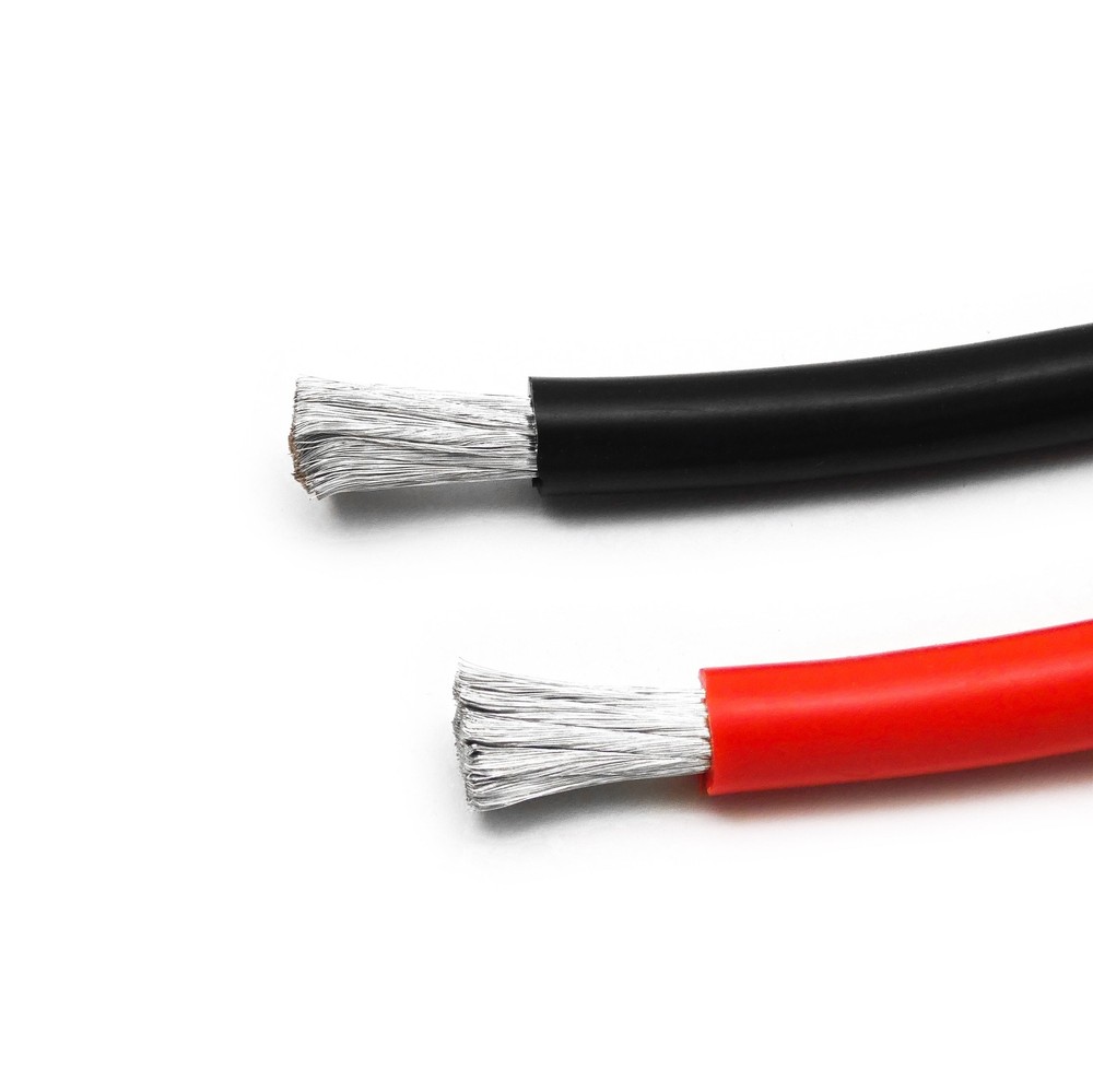 6ft 6AWG Silicone Wire 200C Flexible Copper Cable High Strand Count