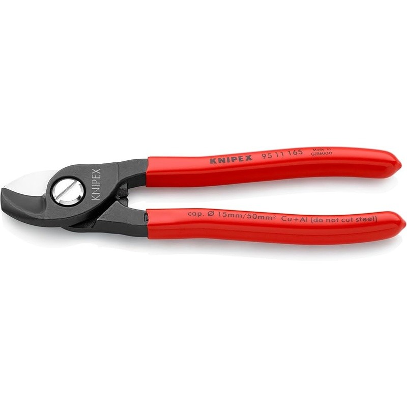 Cable Shears 6-1/2" Precision Blades One Hand Operation Self Locking Tool New