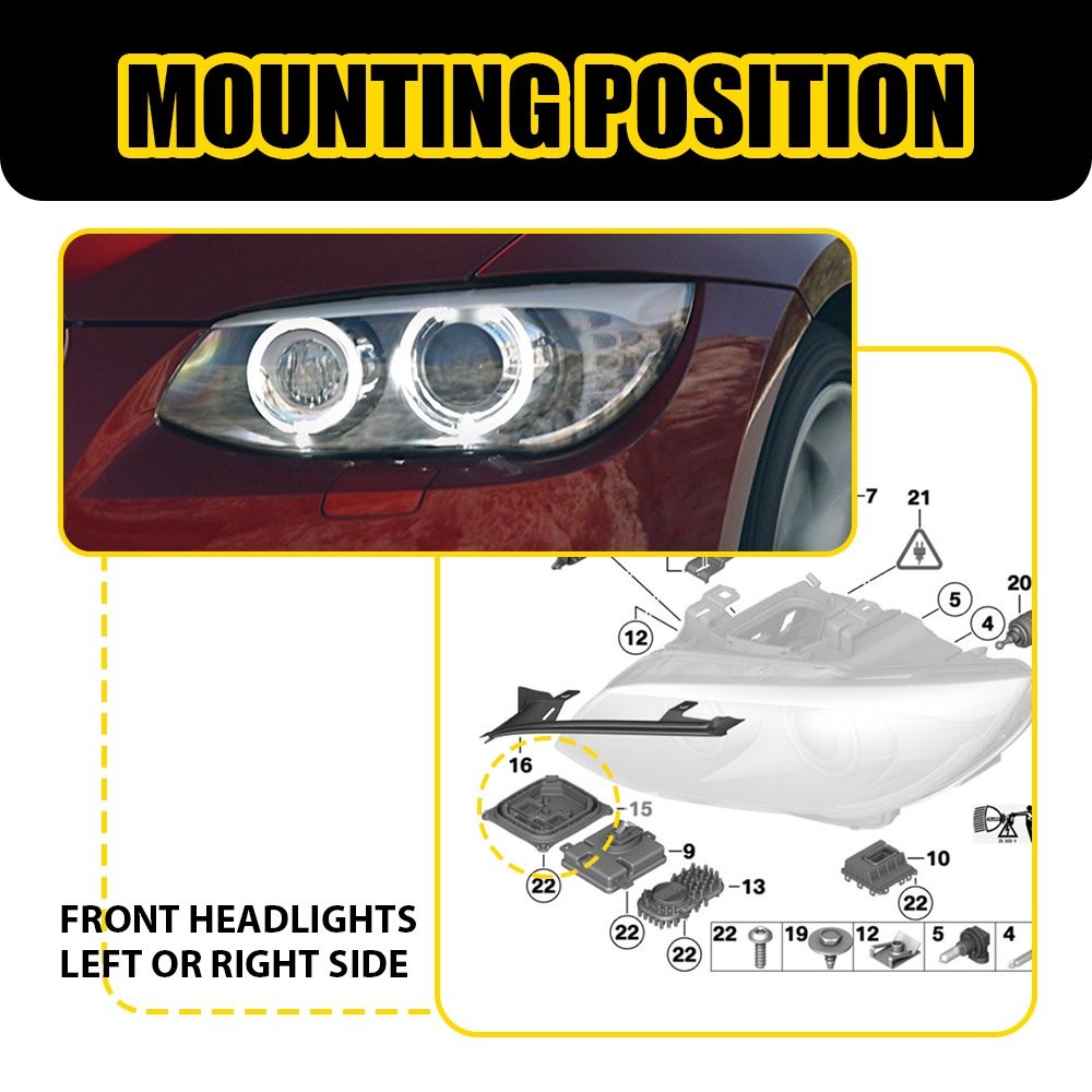 LED Headlight Ballast Control Module Unit For BMW 3 Series E92 E93 Lci 08-13 US