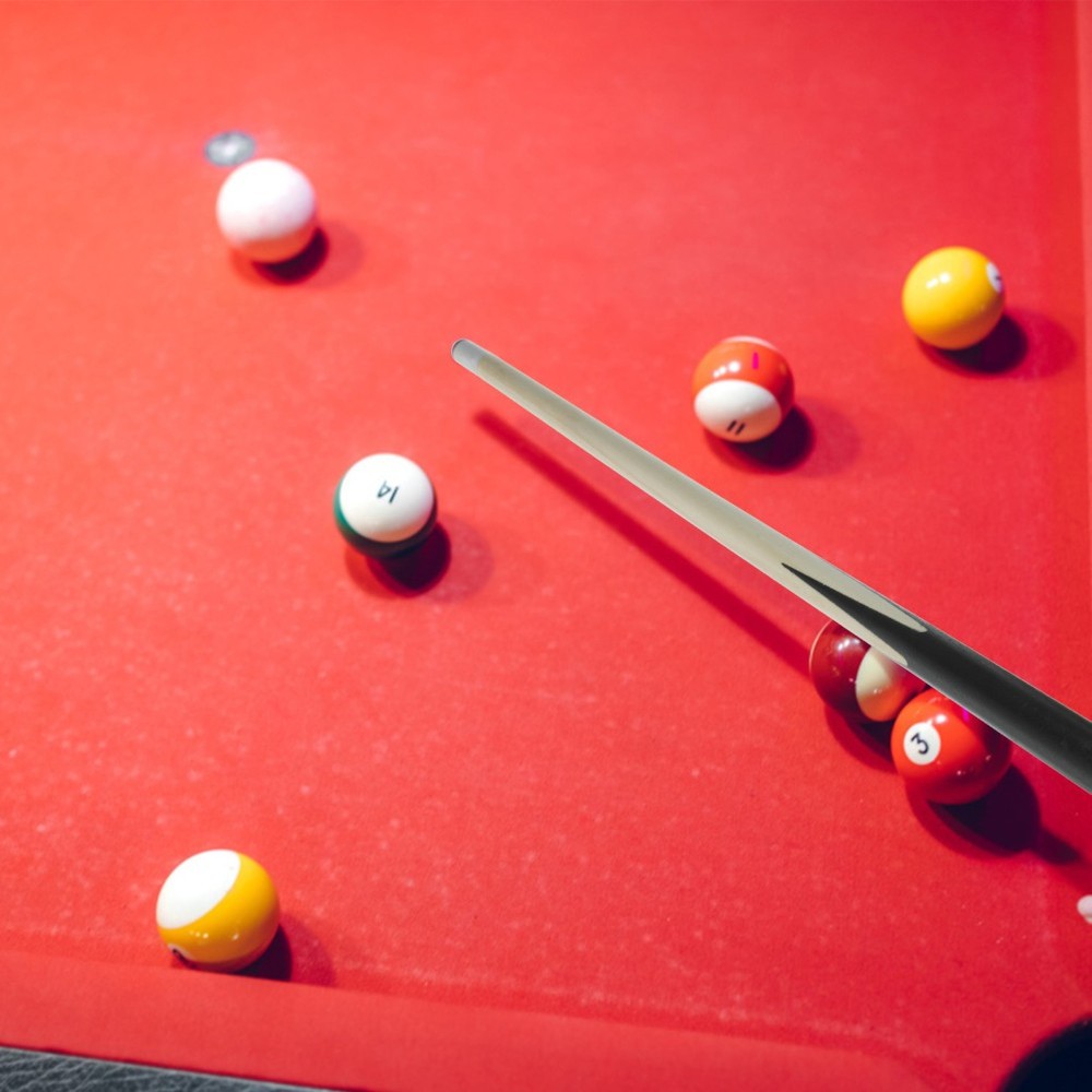 2 Pieces Kids Pool Que Cue Mini Billiards Stick with Case Queue for
