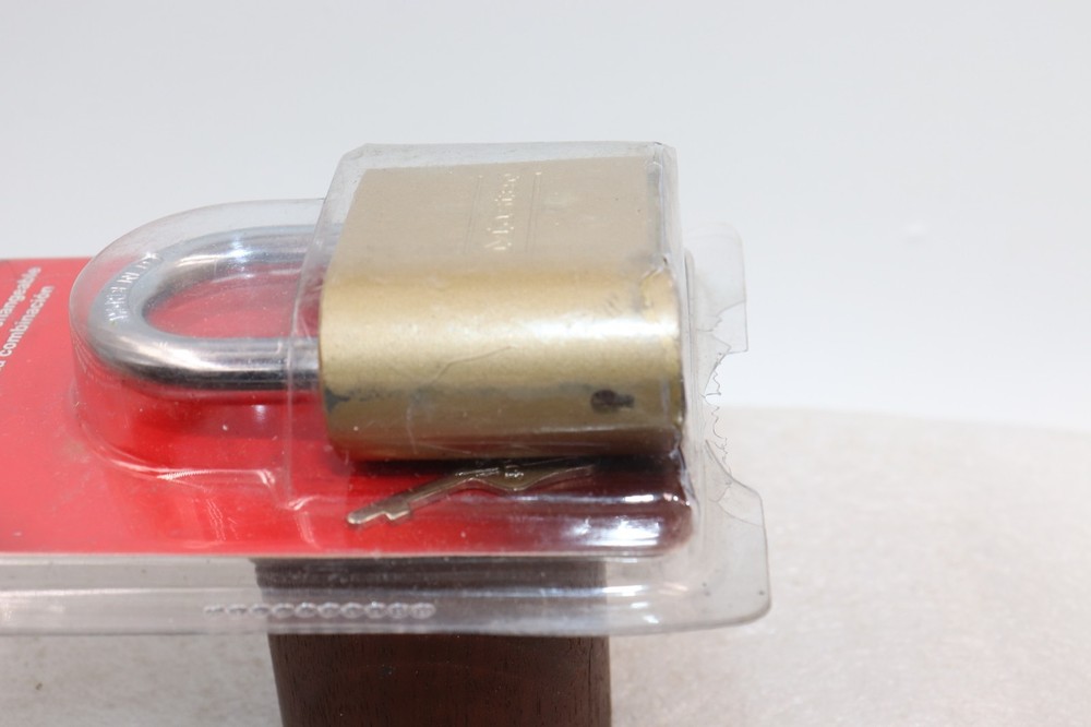 Master Lock Resettable Combination Padlock 2" wide Brass 175D