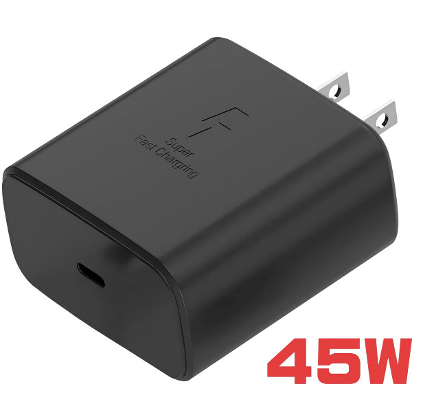 45W Type-C Fast Charger Black Power Charger Adapter for Samsung Galaxy,iphone