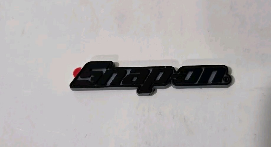 6PK SNAP ON TOOL BOX LOGO EMBLEM MATTE BLACK Plastic Badge Decal 2" NEW MICRO !!