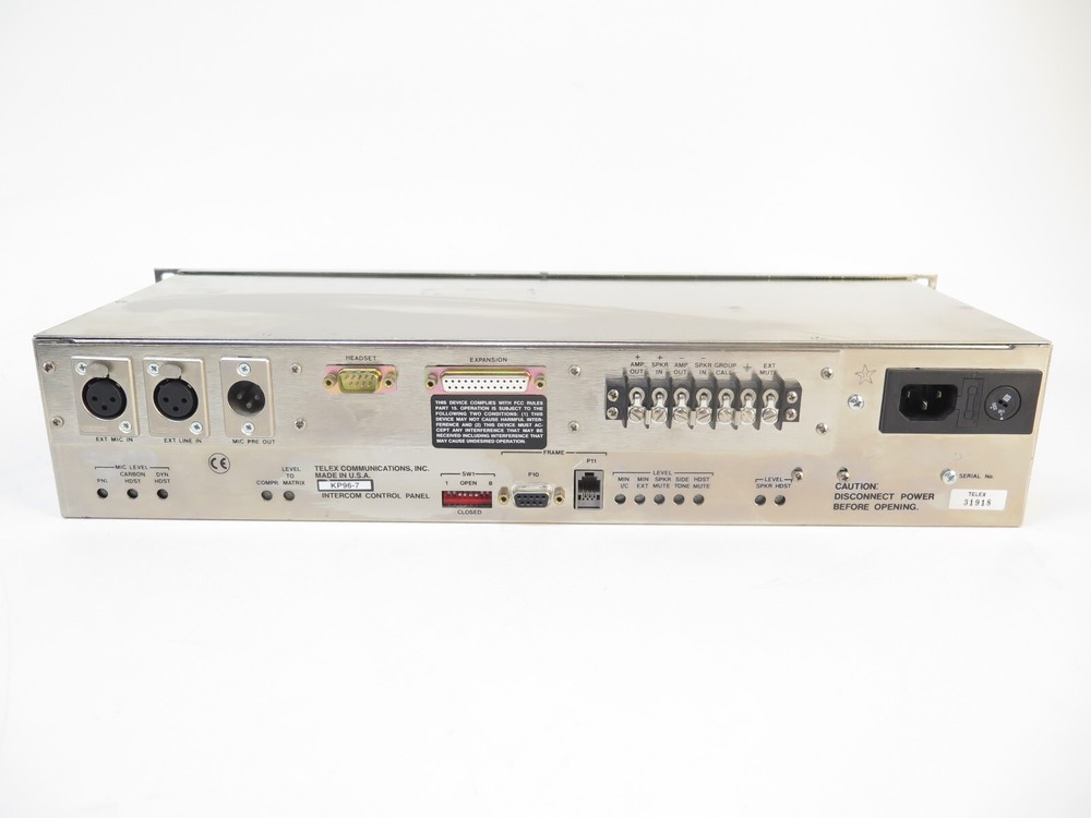 Telex RTS KP96-7 Telex Matrix Intercom Key Panel, HeadSet, Expansion, More, KP96