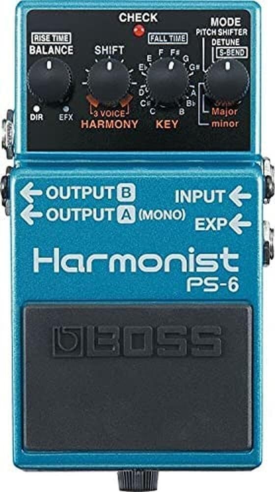 BOSS PS-6 Harmonist Pitch Effects Guitar Pedal Test Completed Working