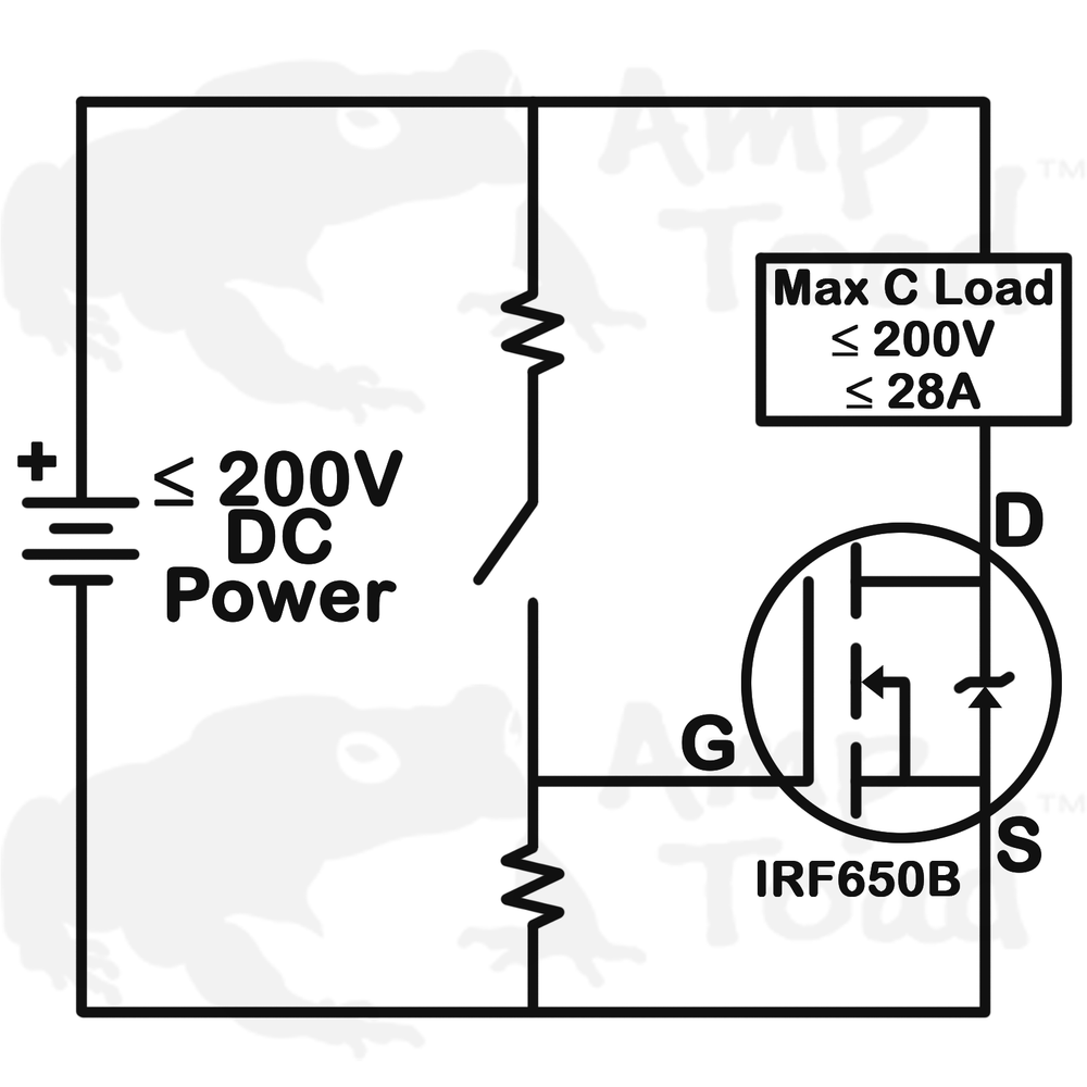 MOSFET - IRF650B 200V 28A - Switch IRF650