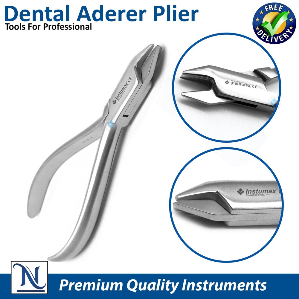 Aderer Pliers Instruments Three Prong Triple Beak Germany 12.5cm Orthodontic lab