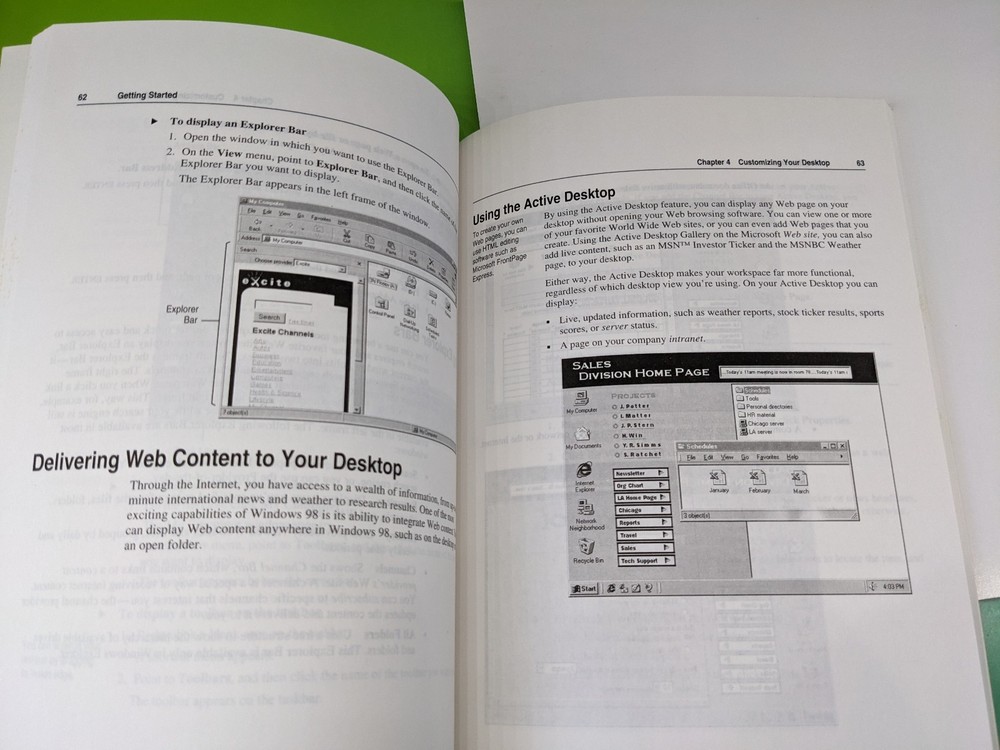Getting Started Microsoft Windows 98 + Works Companion 95 Instruction Booklets