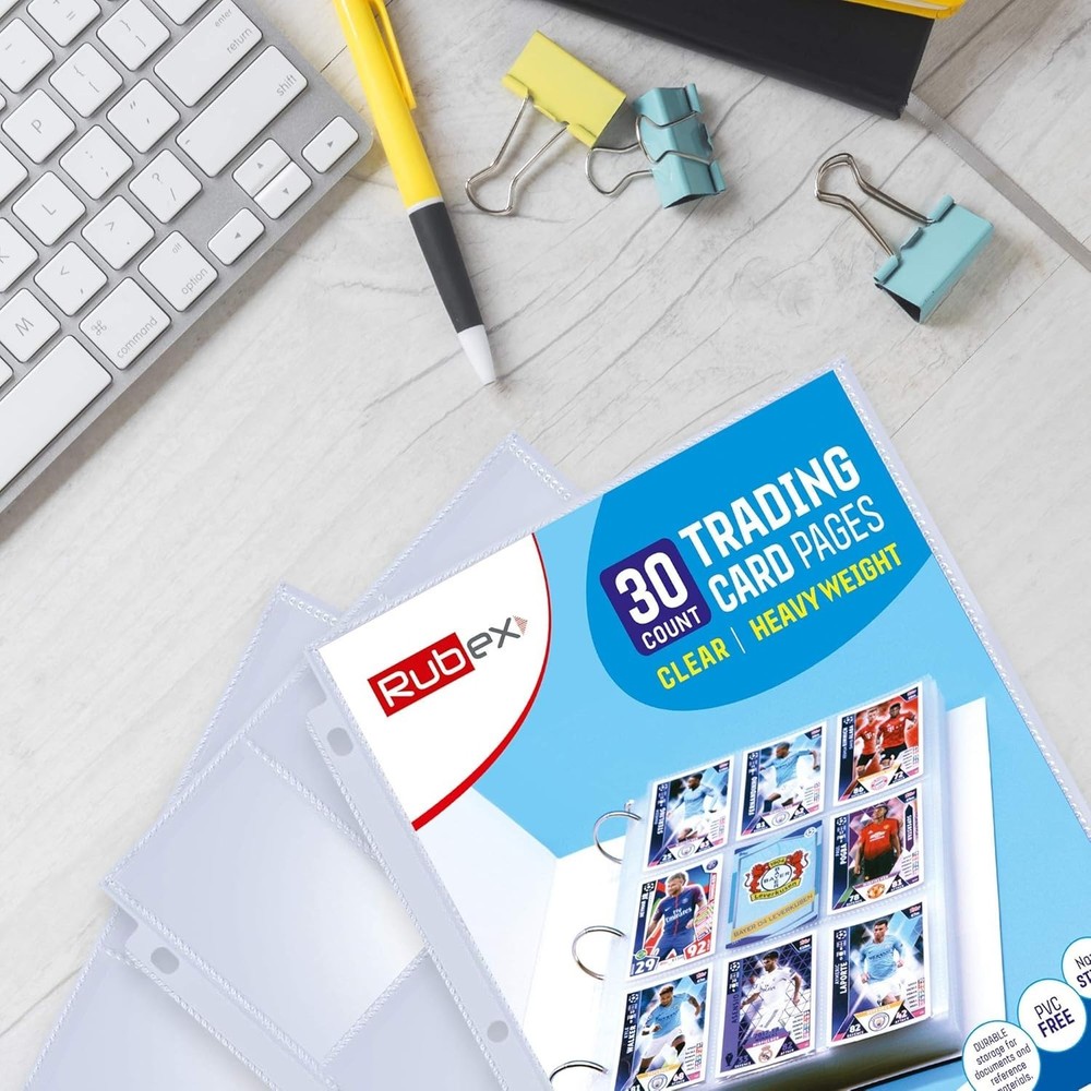 540 Pockets Card Sleeves Binder Sheets Baseball Card Sleeves Pages for 3 Ring...