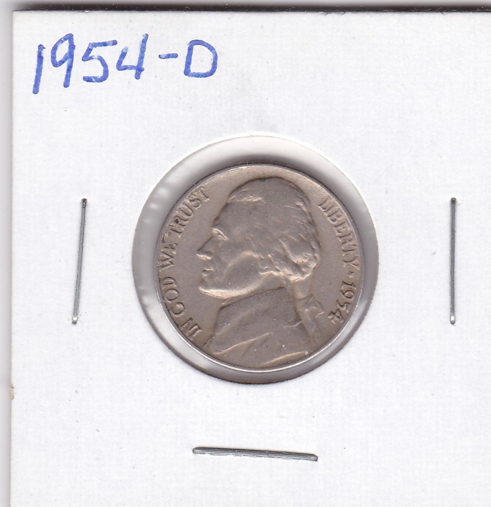 1954-D Jefferson Nickel