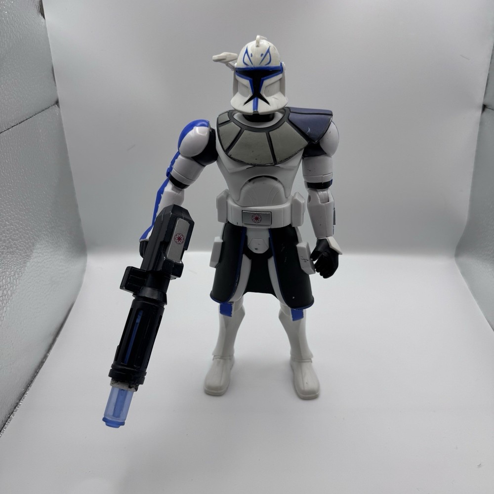 Talking Captain  Rex Star Wars Force Battle Clone Wars still works great