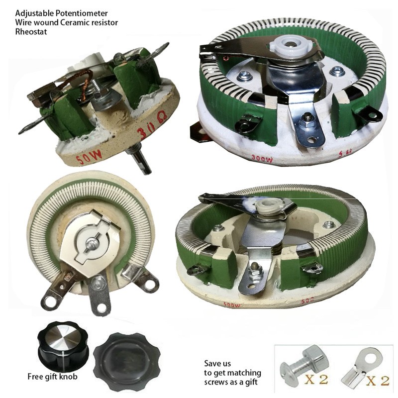 25W~500W Adjustable Wirewound Rheostat - Stable Variable Resistor,Power Supplies