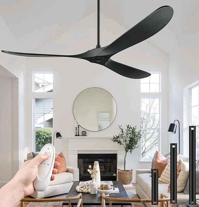 Boosant 72In Celing Fan Remote Control No Light Deep Walnut