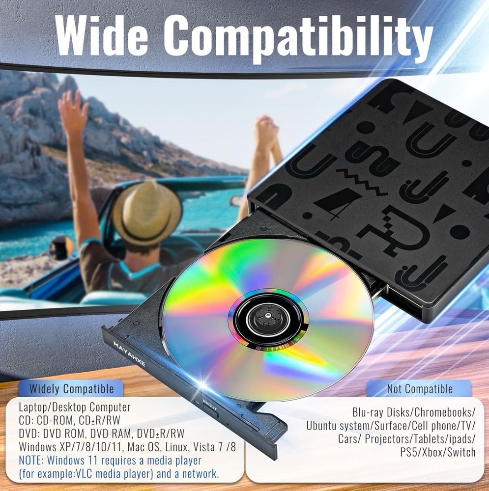 External Disk Drive For Laptop Or PC