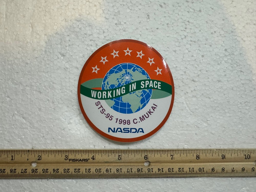 Vintage 1998 NASA Space Shuttle Sticker- Nasda STS-95