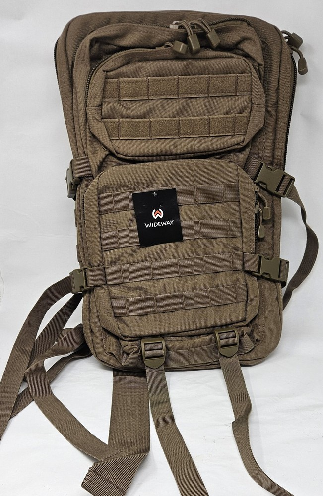 Wideway Tactical Style Backpack 50L Outdoor Large Brown