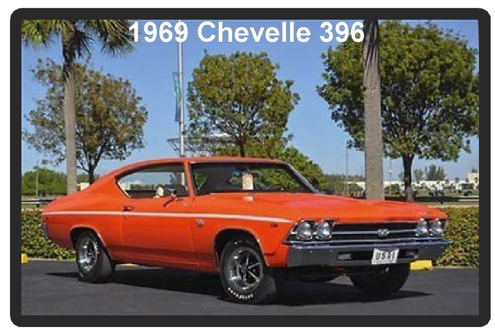 1969 Chevelle 396 Refrigerator Magnet