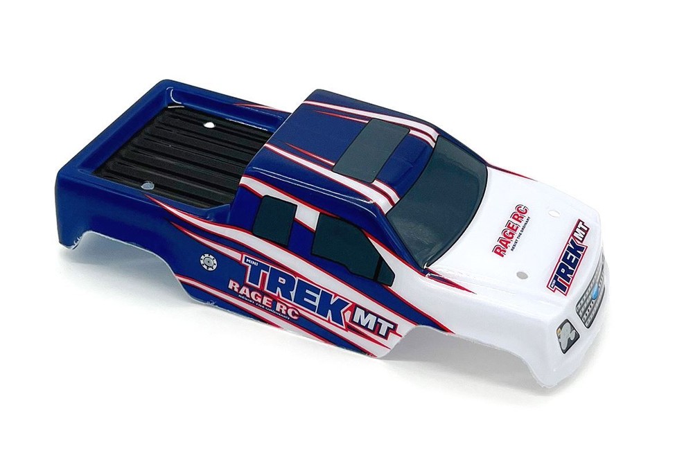 Rage R/C - Printed Body (Blue); Mini Trek MT