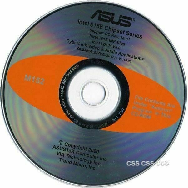 ASUS Intel 815E Chipset Series Support CD Rev. 14.01 Intel CyberLink Yamaha M152