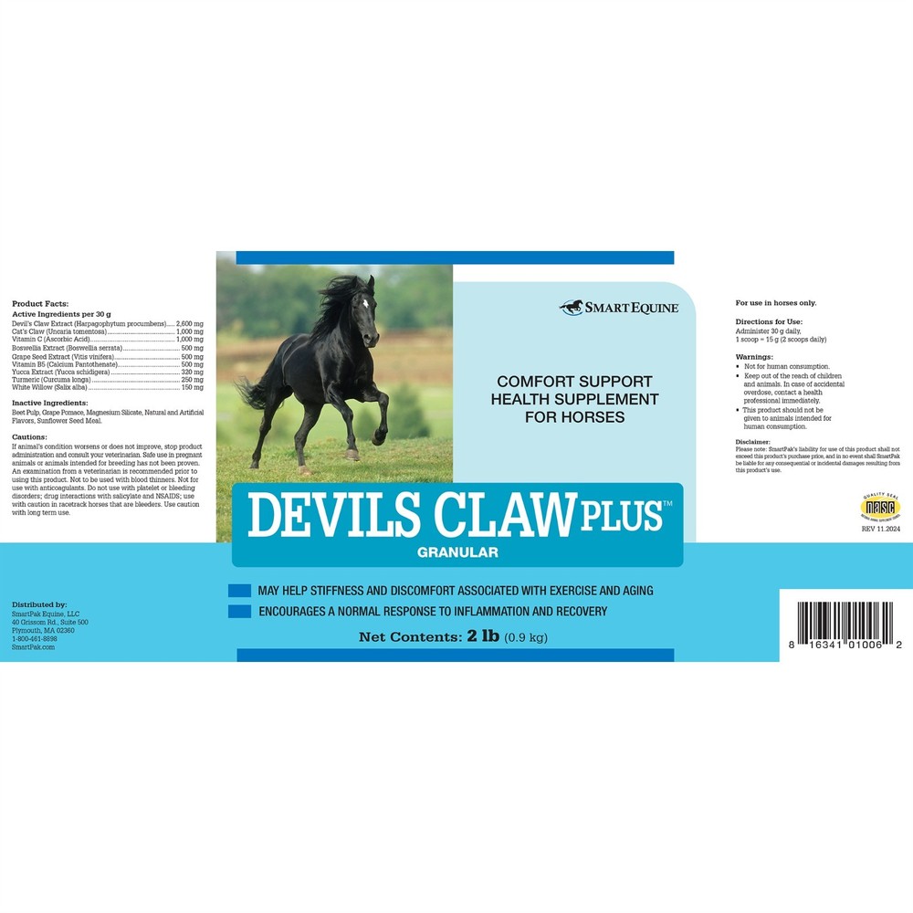 SmartEquine Devil's Claw Plus™ Granular, Horse Joint Supplement, 2 LB