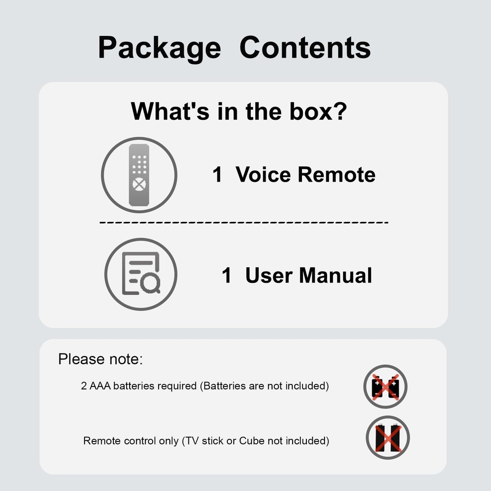 Luyeper Replacement TV Remote for Amazon Fire Stick (4K Max, 4K, HD), Black