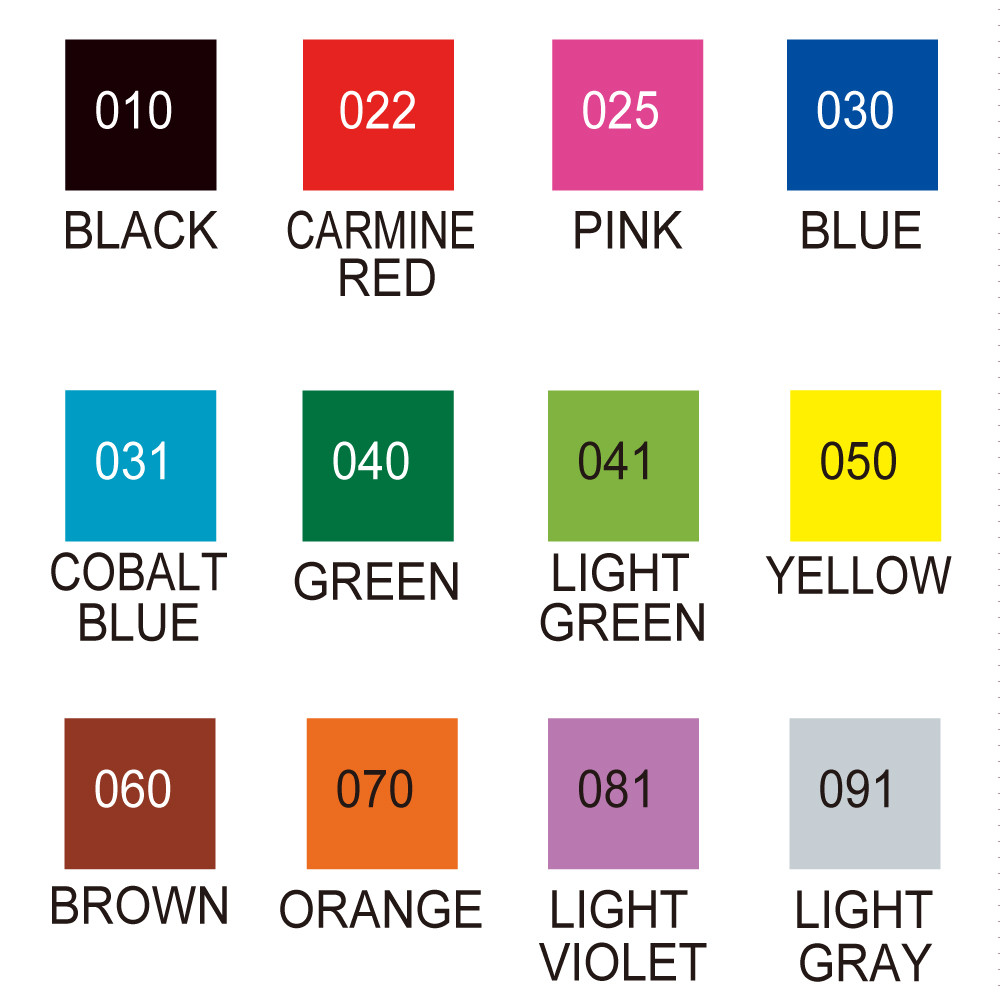 ZIG Clean Colour Real Brush Pen 12 Colour Set A