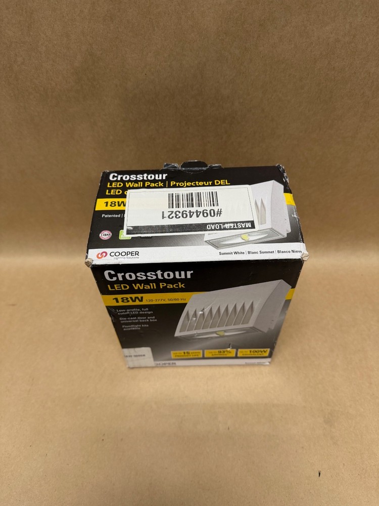 Cooper Lighting Crosstour LED Wall Pack 18W *NEW*
