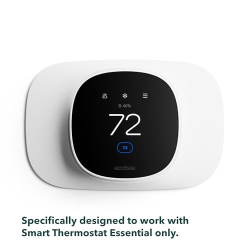 ecobee Trim Plate for Smart Thermostat Essential Only - Programmable White
