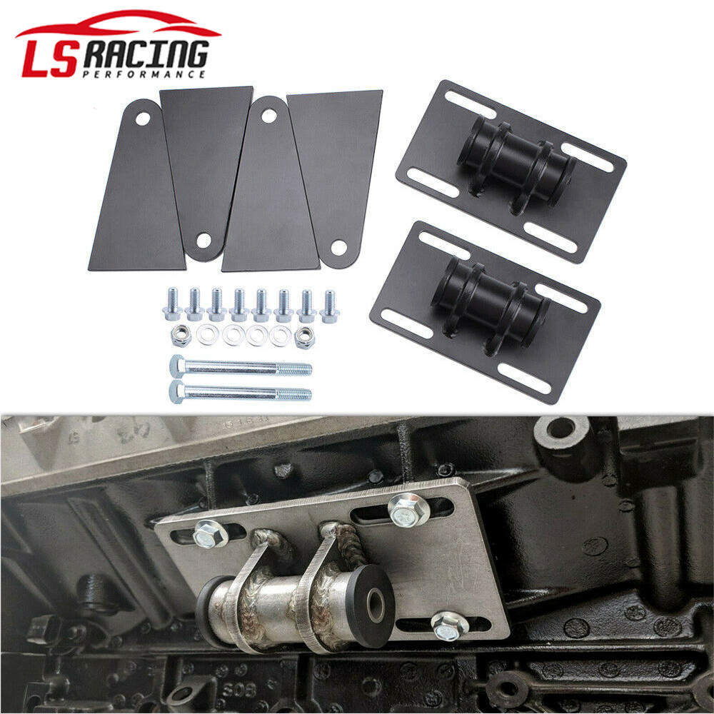 For LS Swap Conversion 5.3L LS Swap Mounts Weldable Cut To Universal Adjustable
