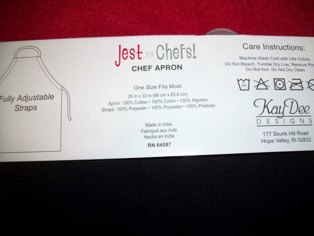 Jest for Chefs Beer Is Good Funny Apron- New