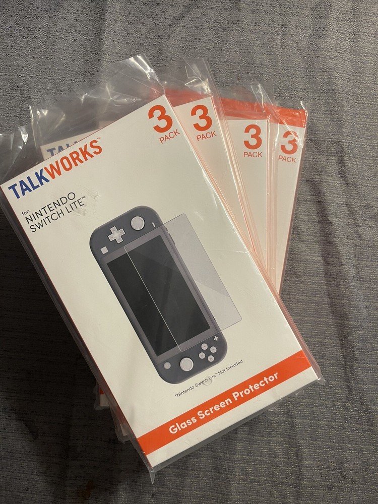 TALK WORKS Tempered Glass for Nintendo Switch Lite Screen Protector (3Pk)