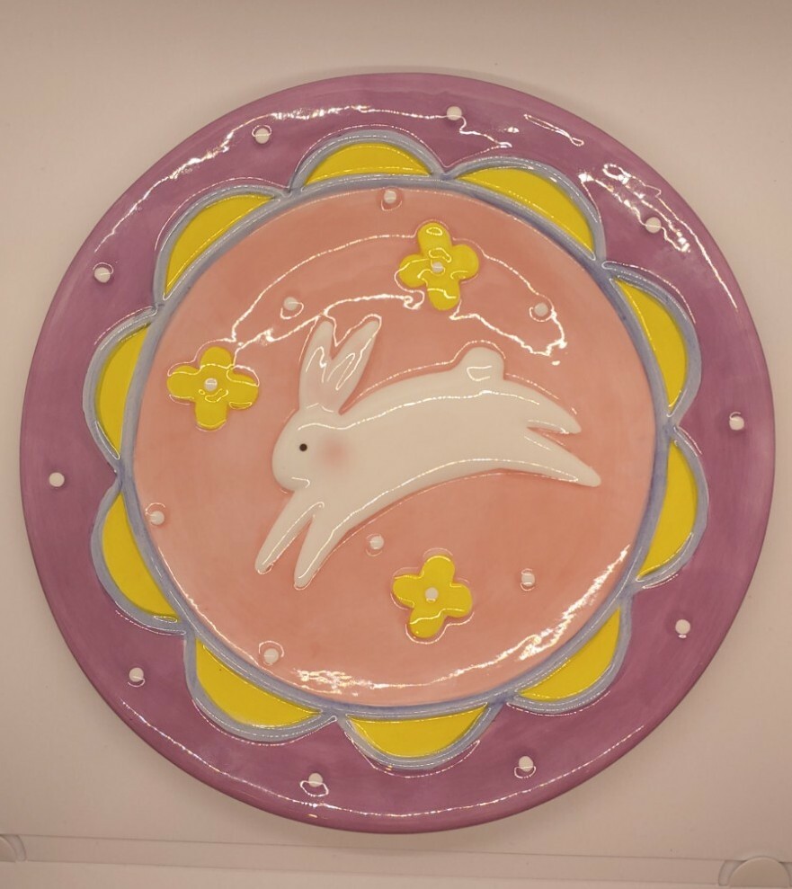 Plate Easter Bunny Decorations Easter Spring Plate Eggs Food Cookies Deserts