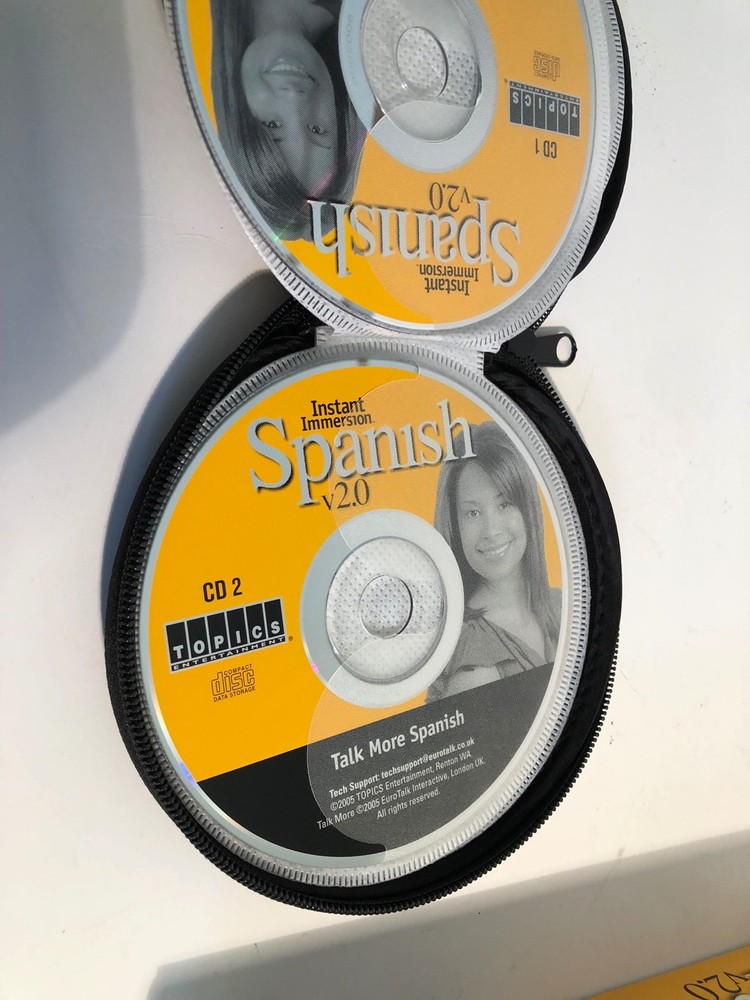 Instant Immersion Spanish Version 2.0 CD-ROM 9 Disc Set Unused CD Case IPod Comp