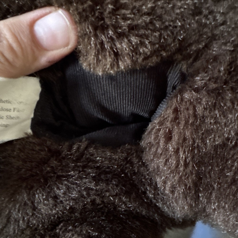 2009 Ruhuf Plush Hugger Monkey Puppet Plush Chimp Realistic 14”