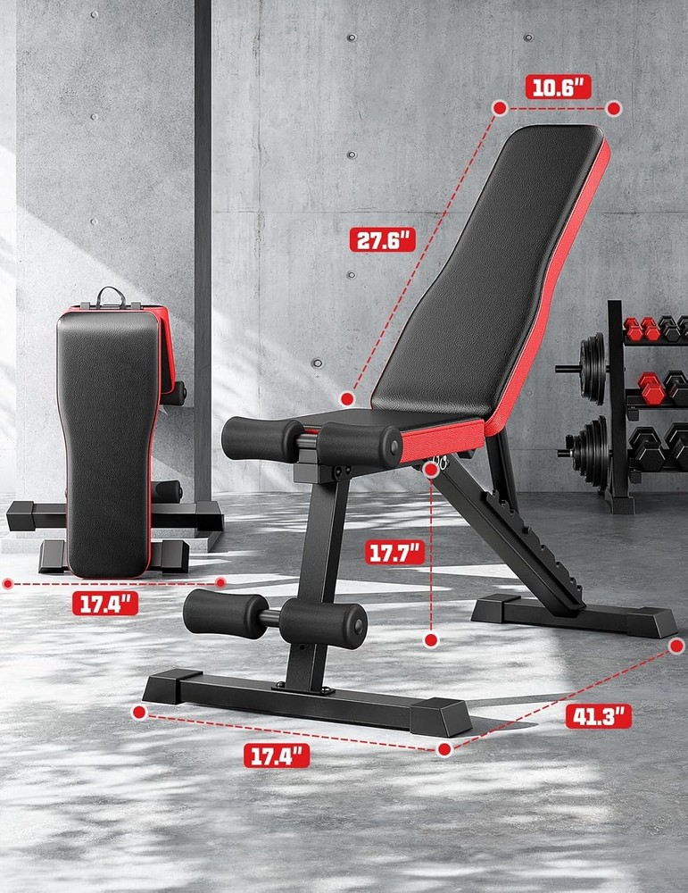 Adjustable Weigh Bench Workout Bench Home Gym Adjustable & Foldable Workout