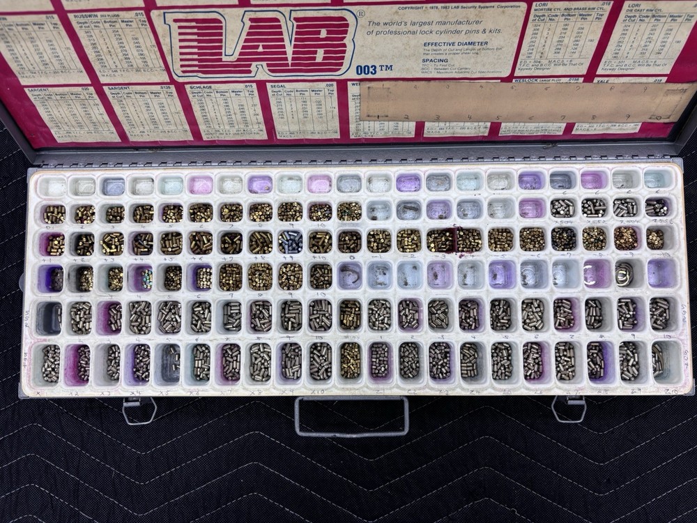 LAB Rekeying Pin Kit - Locksmith Equipment