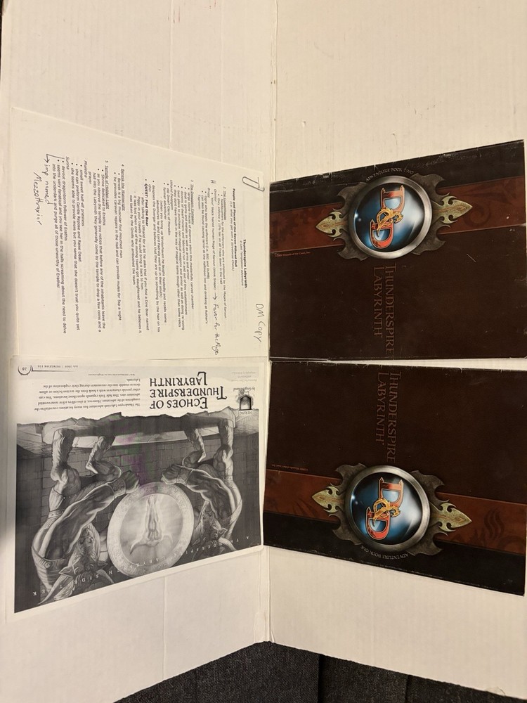 Dungeons & Dragons 4e Thunderspire Labyrinth Adventure Module Fair Used