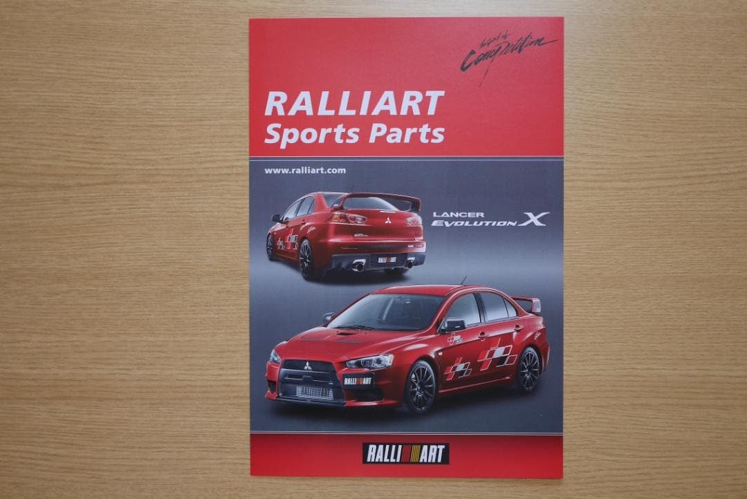 Mitsubishi Lancer Evolution X Evo X 2007 Sales Brochure Catalog Ralliart JDM VG+