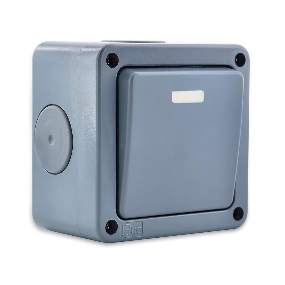 1PK IP66 Waterproof Outdoor Switch, Spdt(Single Pole Double Throw)