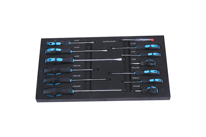 4-Drawer Rolling Tool Box Cart Tool Storage Cabinet Tool Chest w/ Tool Set Black