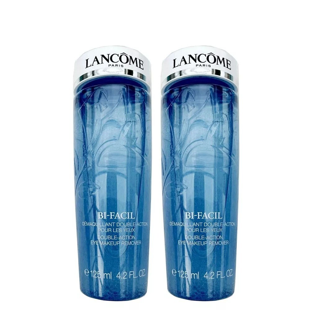 2 x Lancome Bi-Facil Double Action Eye Makeup Remover 4.2oz/125ml=250ml