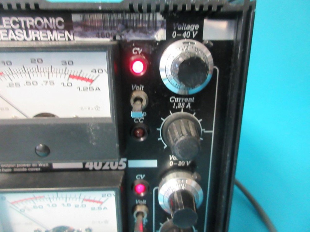 Electronic Measurement EMI Variable Output Power Supply Mdl 40205 Works Tested