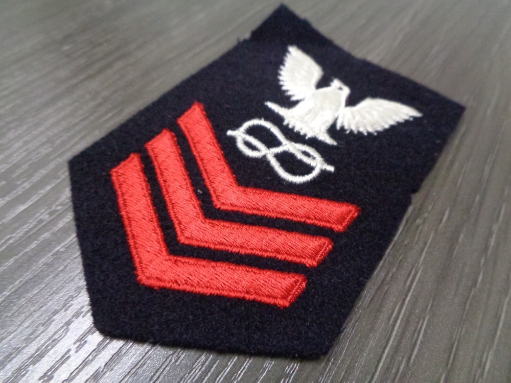 US Navy Petty Officer 1ST Class E-6 Apprentice Wool Patch WWII